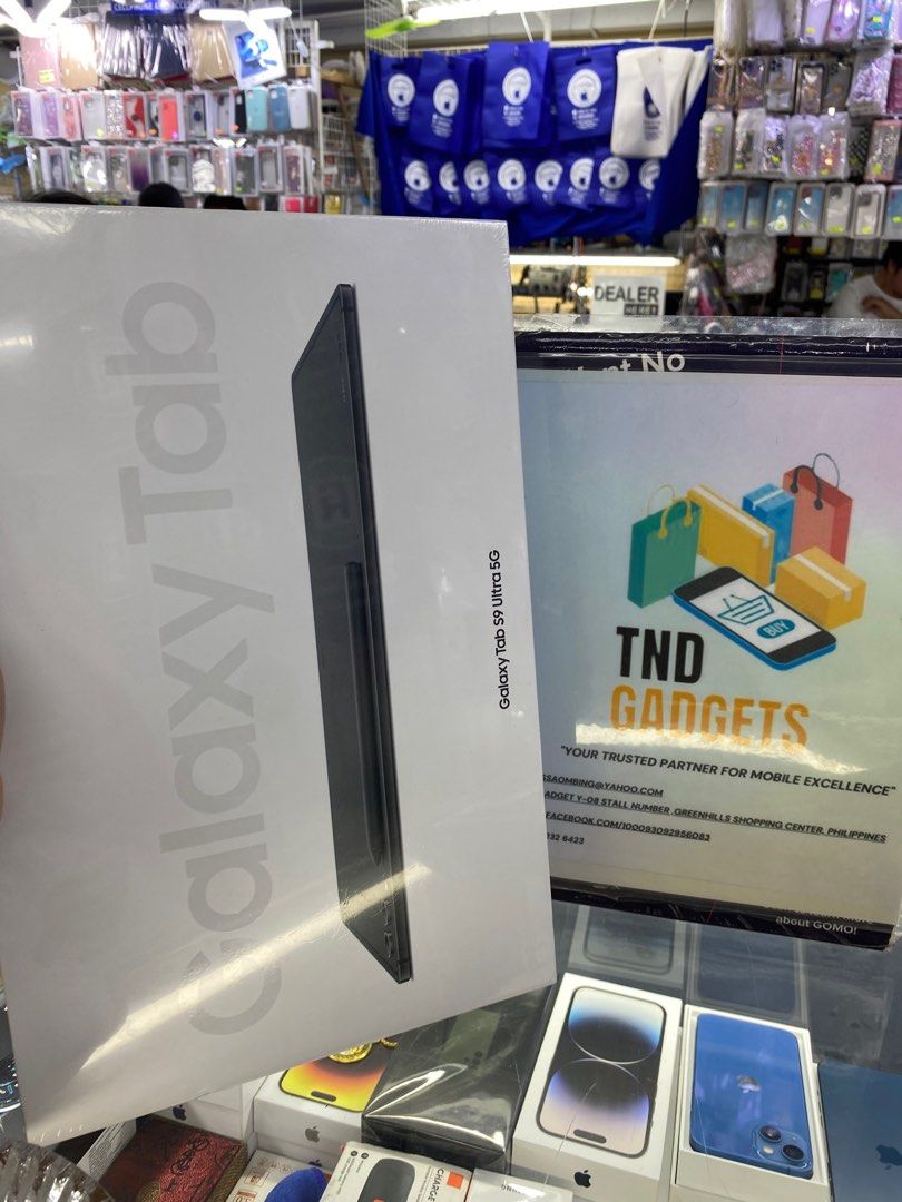 Galaxy Tab S9 ultra 5g (Category: Android) located in Pasig City. Submitted by melissaomb01623 (Listing ID 1250614735, Image 2). Description: Galaxy Tab S9 ultra 5g 12gb ram 512gb internal Brand new sealed ntc variant 1 year warranty in Samsung pick up store in greenhills shopping center we do cod in metro manila and near provinces just add sf only..