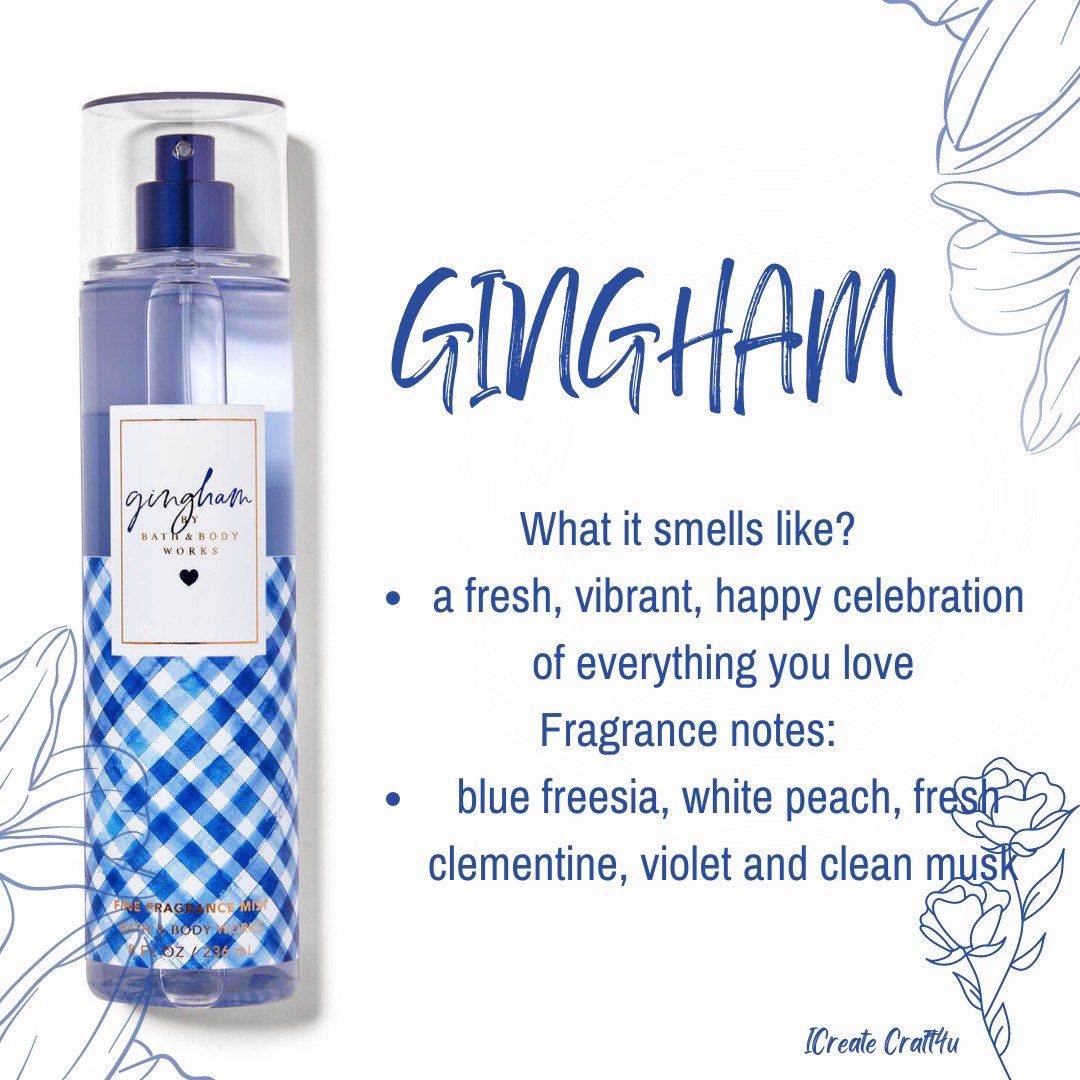 Gingham scent notes sales