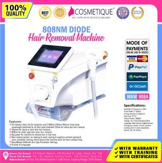Gold Standard 808NM Diode Hair Removal Machine with Training and Certificate
