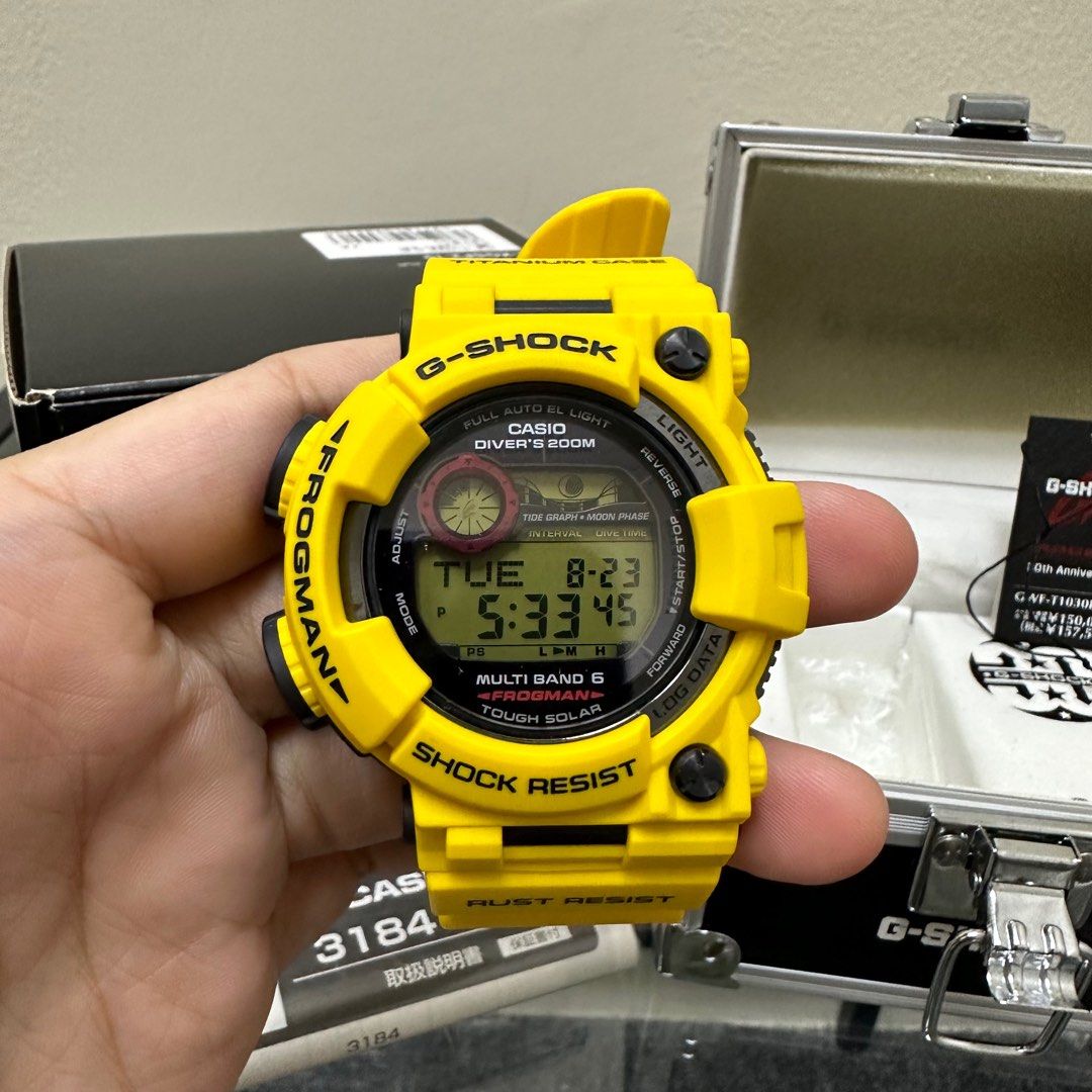 G shock sale frogman yellow