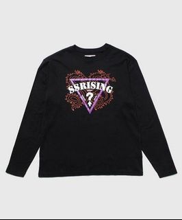Guess × 88rising / Gue88 Global Front Logo - Oversized Crewneck - Jet Black L