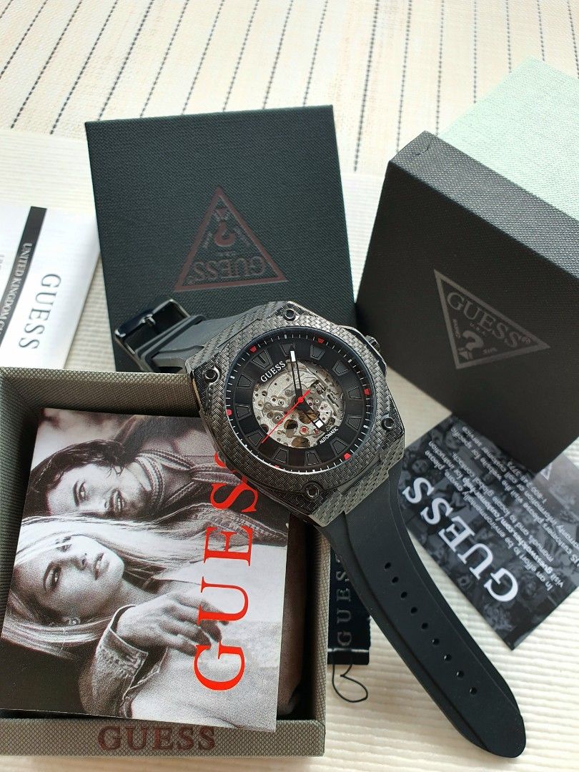 Guess automatic Men s Fashion Watches Accessories Watches on