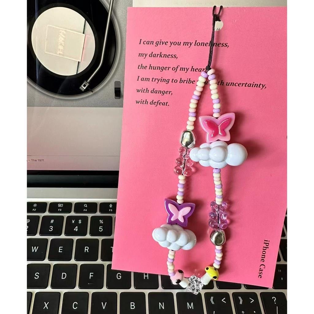 handphone strap butterfly cloud on Carousell