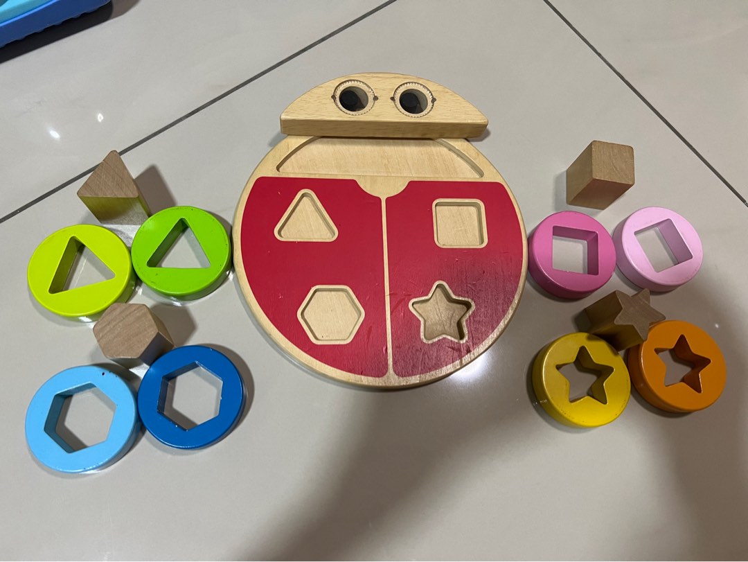 Hape ladybug shape sorter, Babies & Kids, Infant Playtime on Carousell