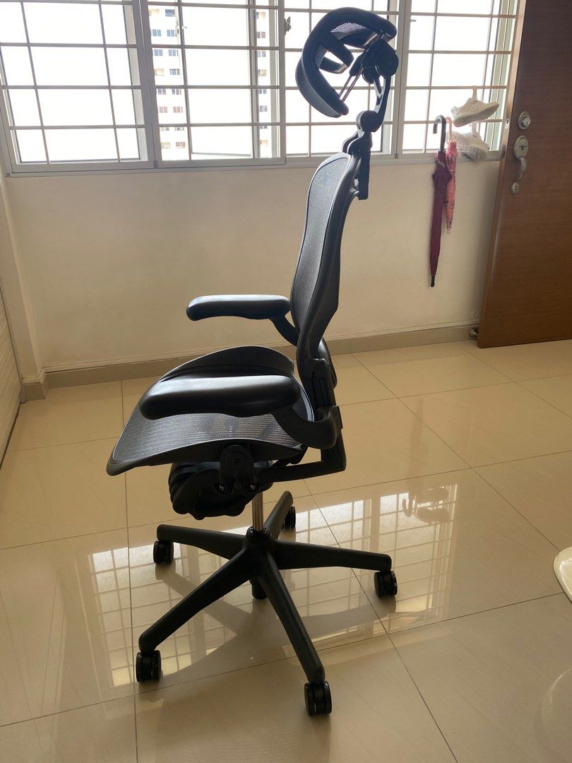 Herman Miller Aeron Chair with Headrest Furniture Home Living