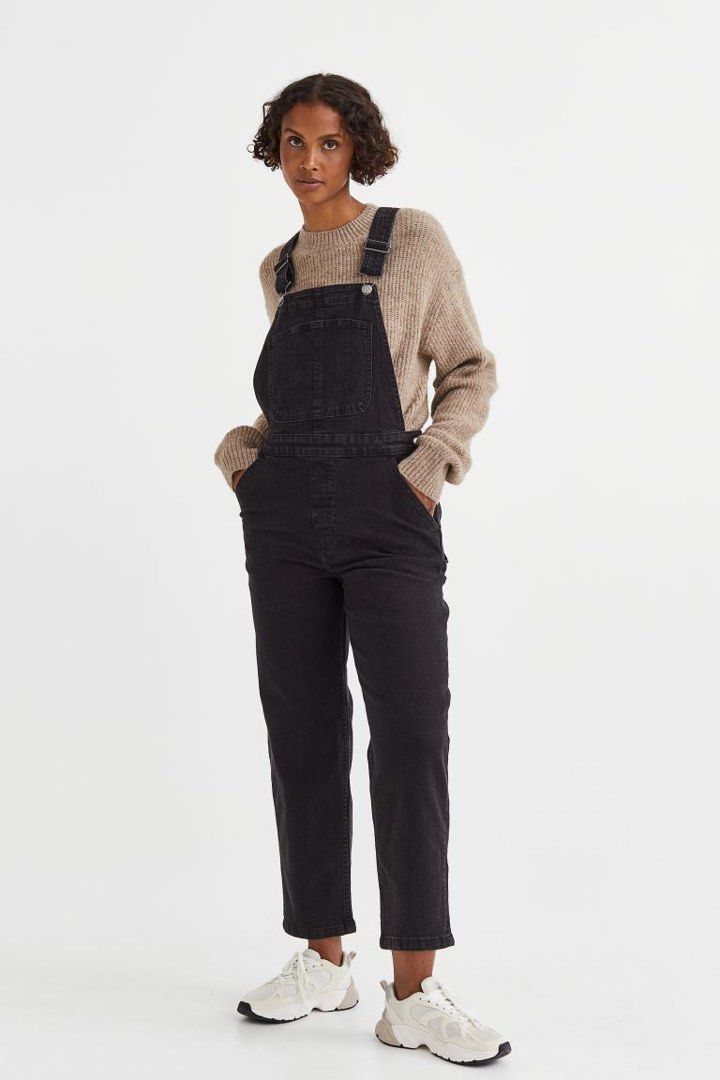 H&m 2025 black dungarees
