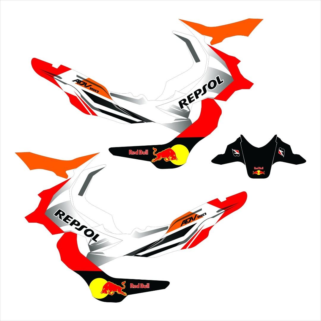 Honda ADV 150 Decals Sticker, Car Parts & Accessories, Emblem, Sticker