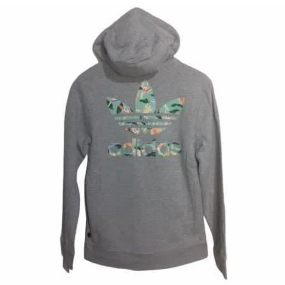 Adidas floral zip hoodie top