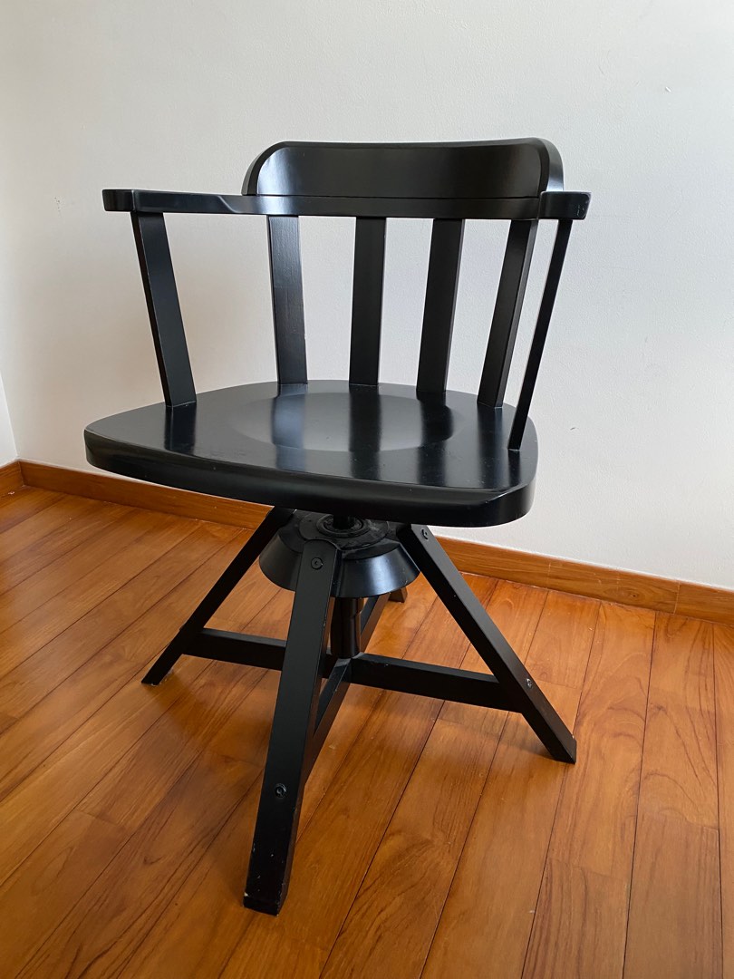 Wooden swivel chair ikea clearance