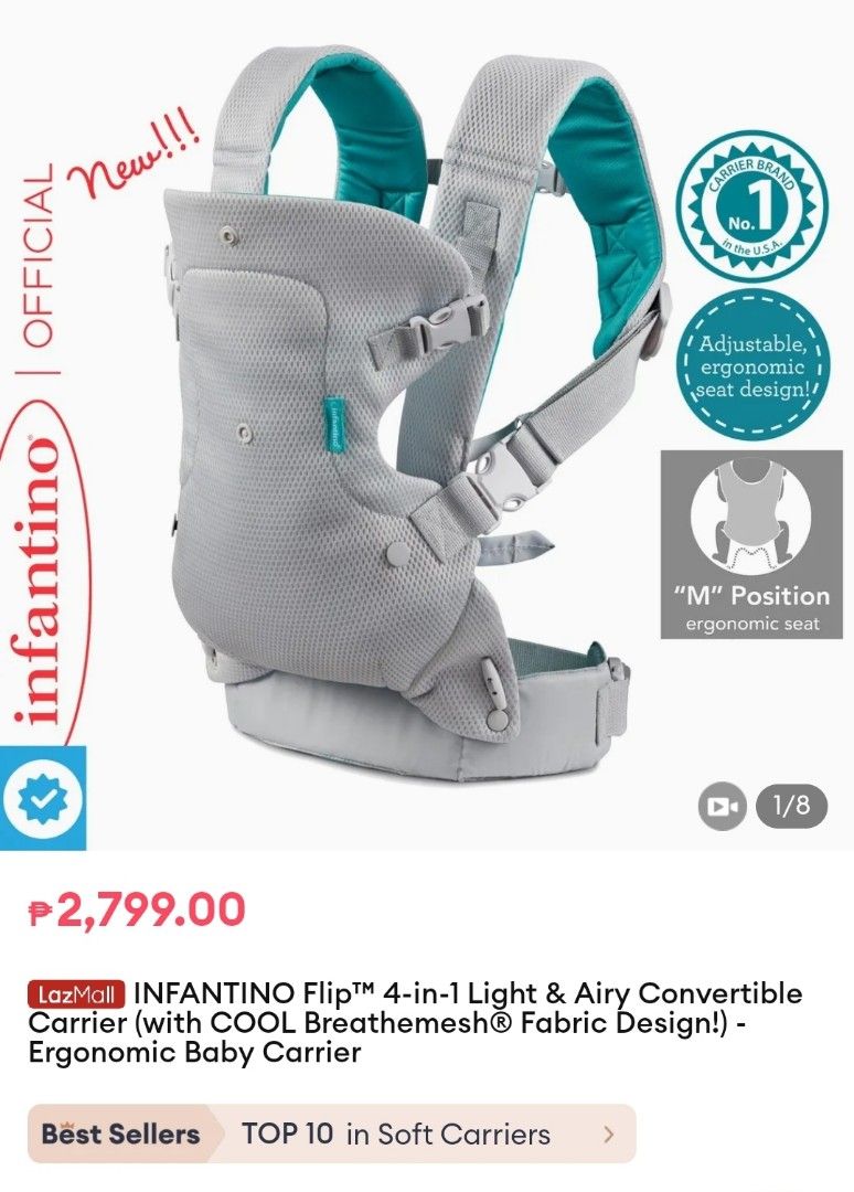 Best infantino best sale baby carrier