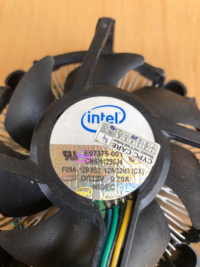 Intel Motherboard CPU Fan (12V, 4 pin), Computers & Tech, Parts