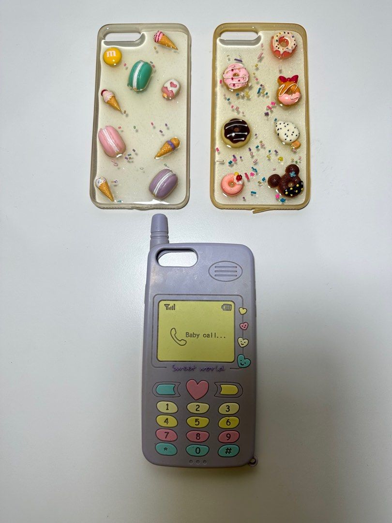 (TAKE ALL) iPhone 8 Plus Phone Cases (Category: Cases & Sleeves) located in Antipolo. Submitted by bhrl__48 (Listing ID 1250594038, Image 1). Description: - take all for ₱100 - condition is well used, cases are slightly yellowish.