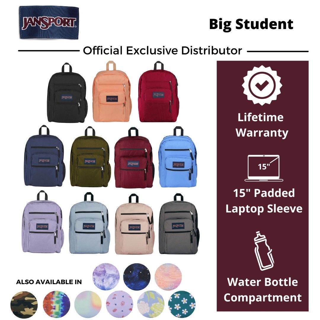 Jansport Big Student Backpack Men s Fashion Bags Backpacks on