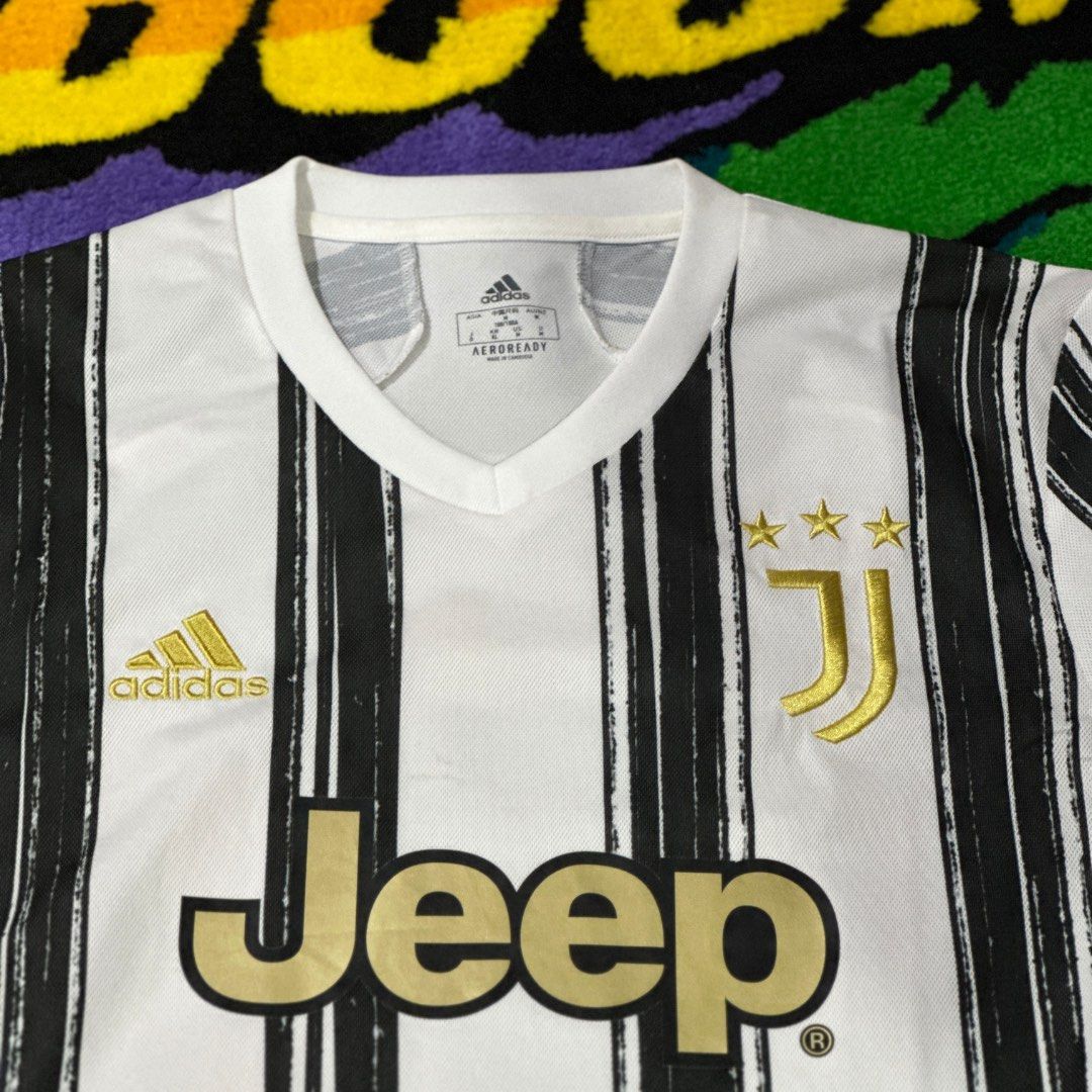 Jersey Original Juventus Home 2020 - 2021 #7 Cristiano Ronaldo, Olah Raga, Baju Olahraga di 