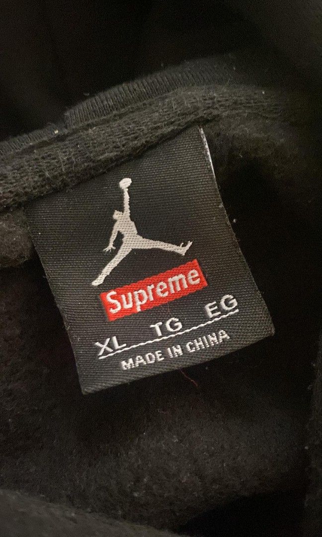 Jordan x Supreme Hoodie Men s Fashion Tops Sets Hoodies on
