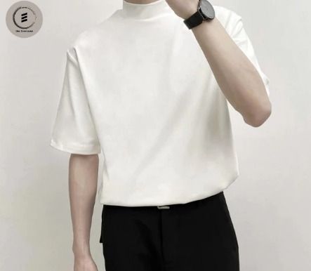 Korean style Plain T shirt small round neck Half sleeve length Casual shirt Fashion Street wear JL2619