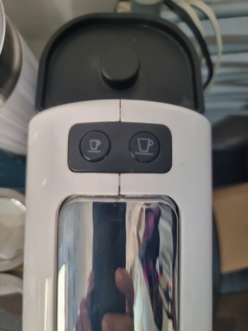 Lahome Nespresso Capsule Coffee Maker Machine (Category: Coffee Machines & Makers) located in Quezon City. Submitted by akimcosonlineshop (Listing ID 1250574715, Image 3). Description: rfs : rarely used, bought bigger coffee machine.