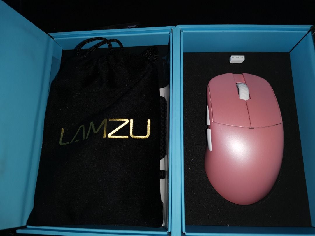 Lamzu Atlantis Mini (Rose Gold) Wireless Gaming Mouse, Computers