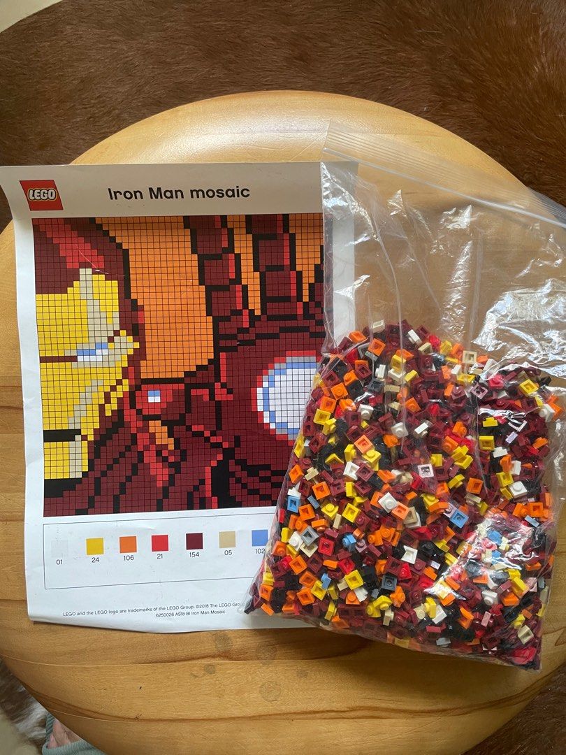 Lego Iron man mosaic Hobbies Toys Toys Games on Carousell