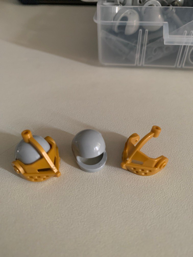 Lego knight helmet with visor, Hobbies & Toys, Toys & Games on Carousell