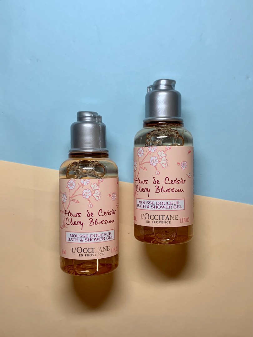 Loccitane Cherry Blossom Bath & Shower Gel 35ml, Beauty & Personal Care