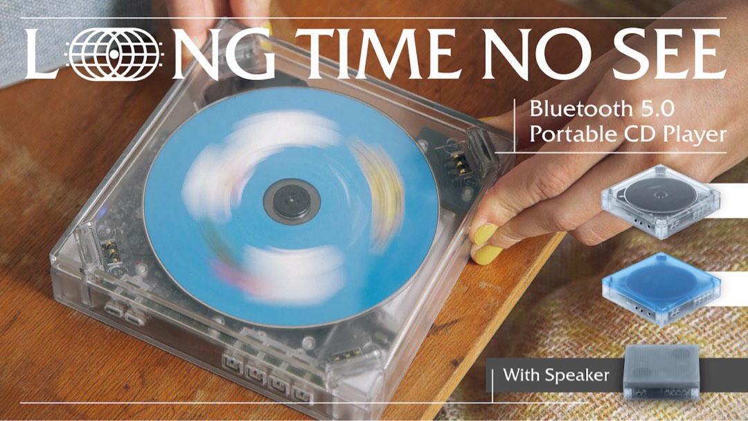 Long Time No See Bluetooth 5.0 Portable CD Player by NINM, Audio