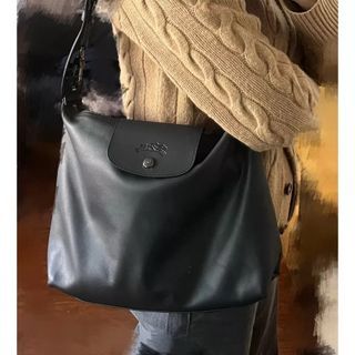 Longchamp hobo leather bag