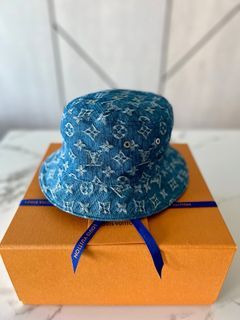Louis Vuitton 2021 Monogram Jacquard Denim Bob Bucket Hat - Blue