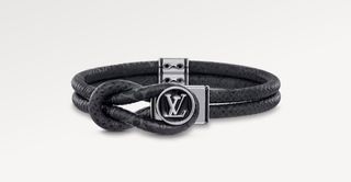 Louis Vuitton Black Mini Damier Suede Initiales Belt 100CM Louis