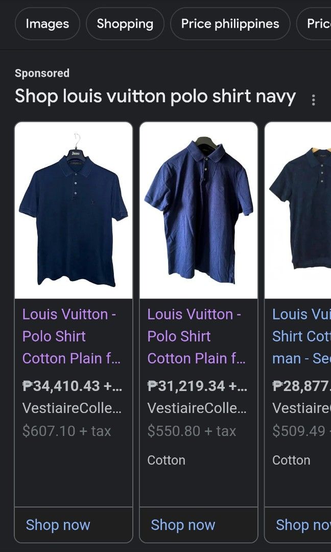 LOUIS VUITTON POLO SHIRT, Men's Fashion, Tops & Sets, Tshirts & Polo Shirts  on Carousell