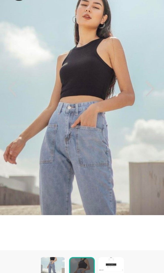 Lovet Swag Pocket Jeans, Women's Fashion, Bottoms, Jeans & Leggings on