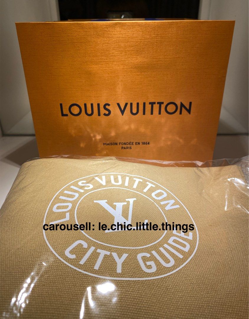 louis vuitton city guide event exhibition exclusive tote bags