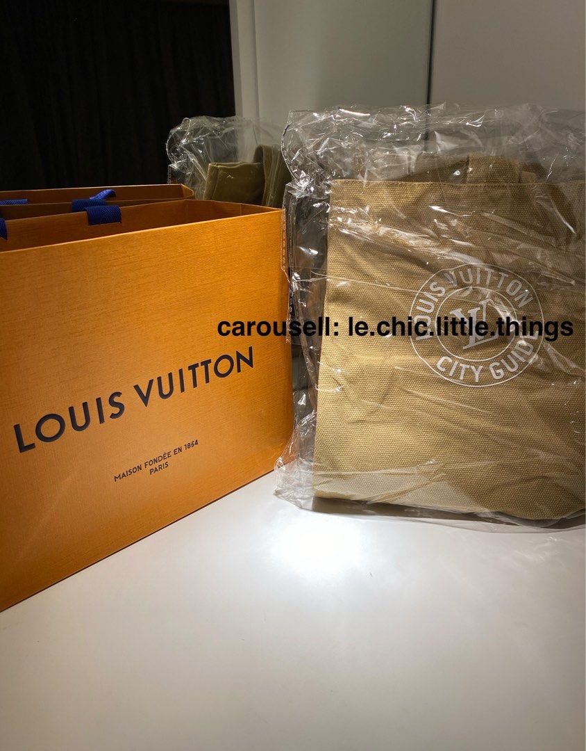 Authentic LV City Guide Book Store Exhibition Exclusive Tote Bag