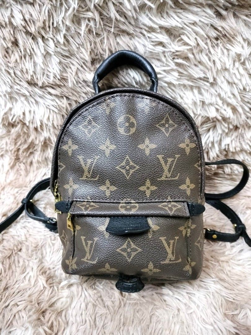 LV PALM SPRING MINI MONOGRAM BACKPACK, Luxury, Bags & Wallets on