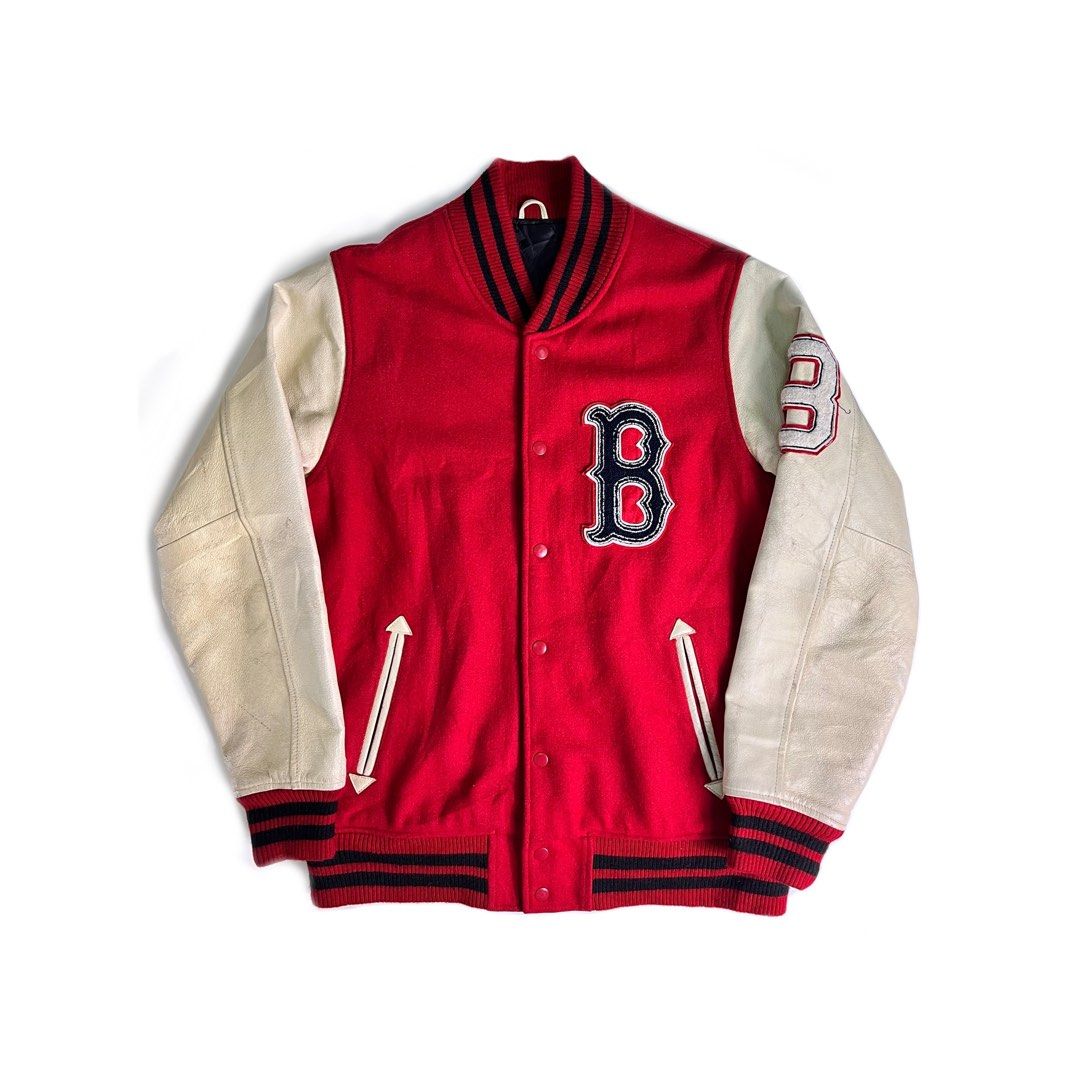 Genuine MLB Boston Red Sox Limited Edition Men's Wool Leather Varsity  Jacket XL