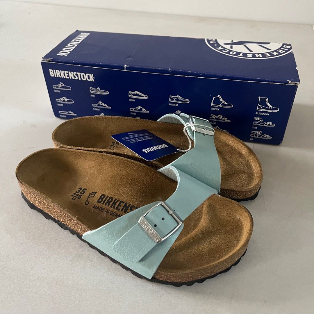 birkenstock madrid graceful faded aqua