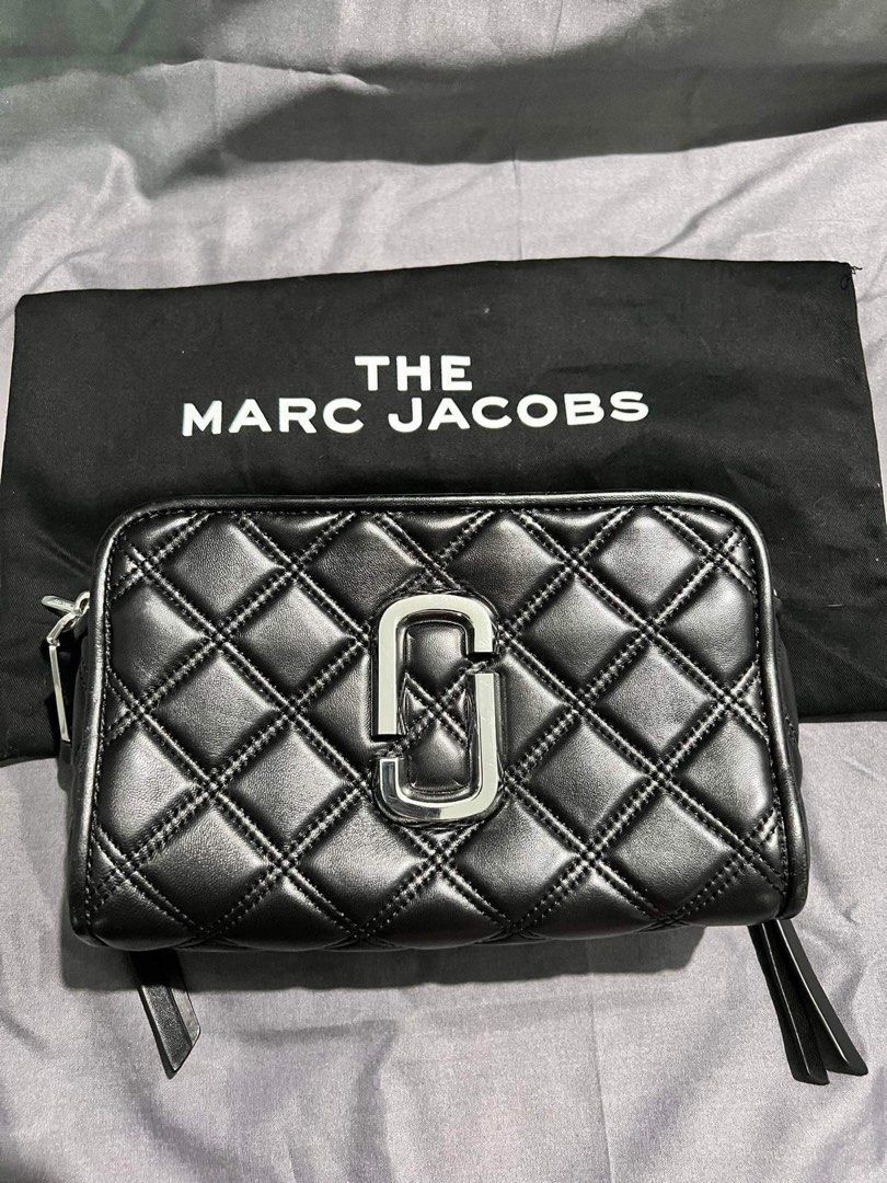 Marc Jacobs The Quilted Softshot 21 Crossbody Bag Black M0015419