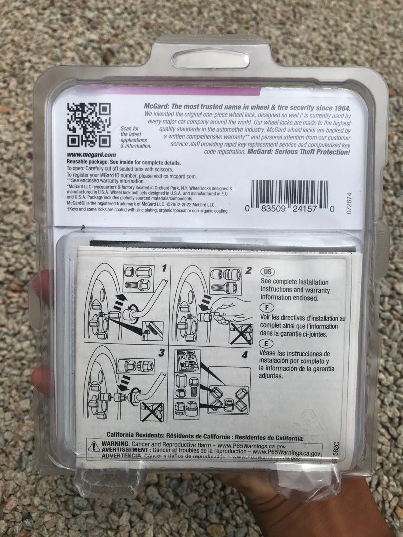 McGard Wheel Safety Lock Nut M12 1.5 (24157) Honda City Hatchback Myvi