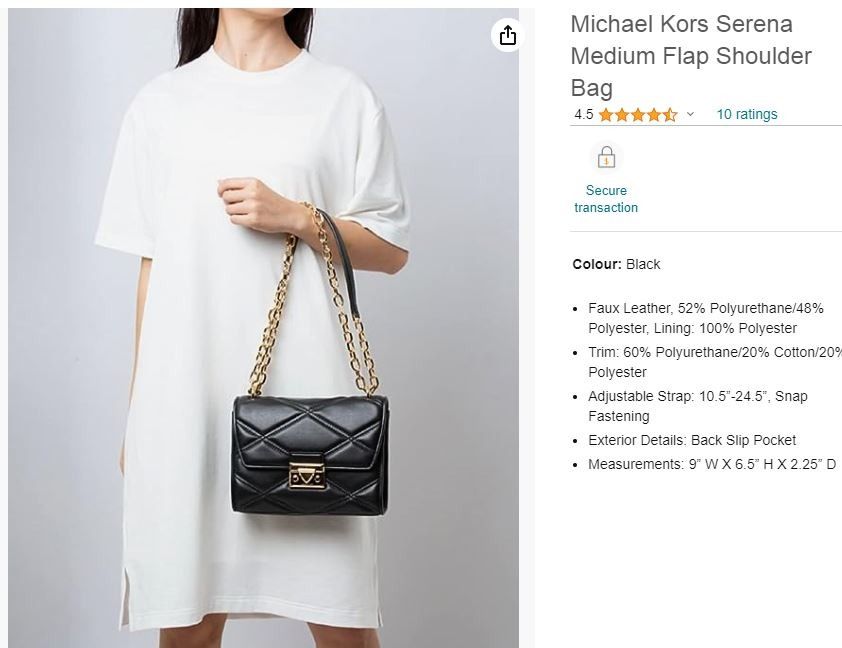 Michael Kors Serena Medium Flap Shoulder Bag