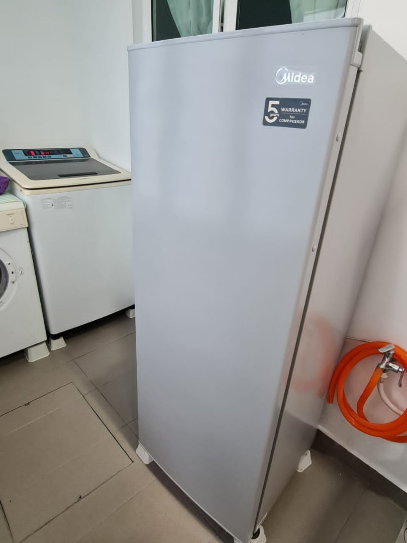 Midea Upright Freezer ALMOST NEW Condition, TV & Home Appliances