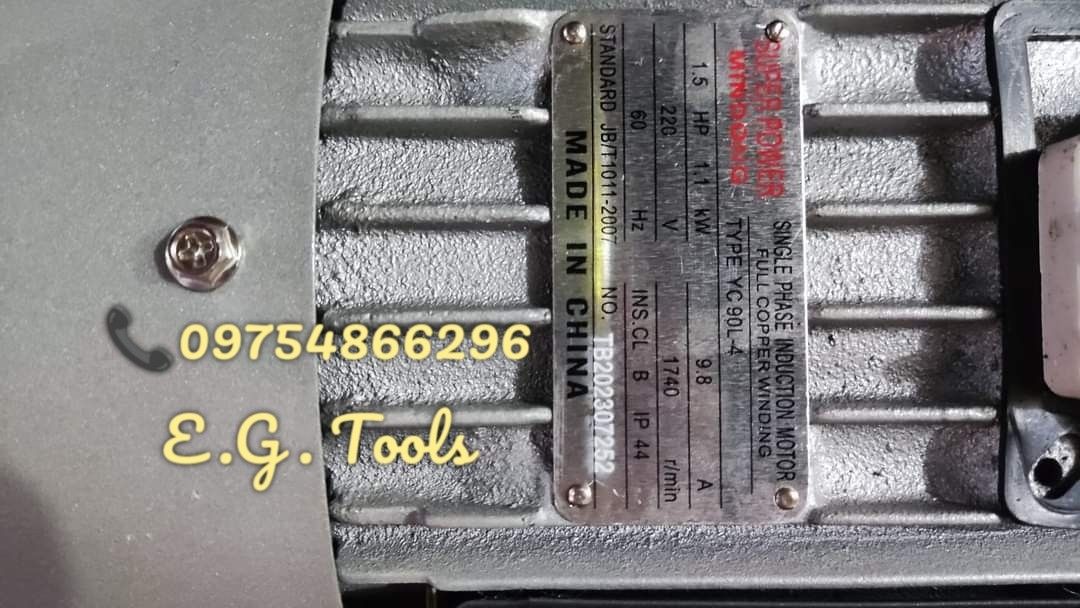 MINDONG 1.5HP Single Phase Induction Motor/Electric Motor Copper