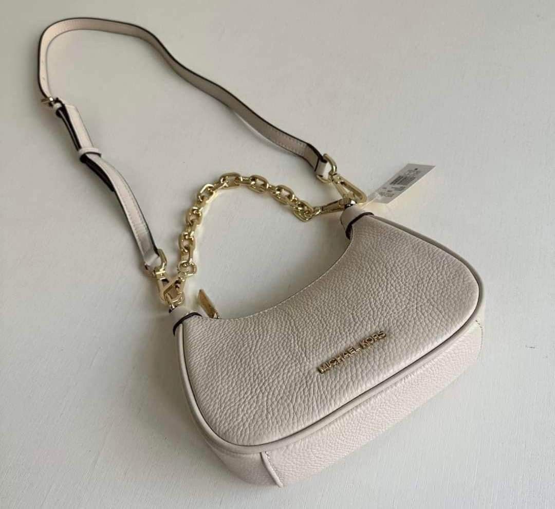 Michael Kors Cora Mini Zip Pouchette Crossbody Bag, Luxury, Bags & Wallets  on Carousell