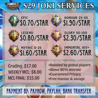 Buy Mobile Legends Rank Boost Service - Boosthive