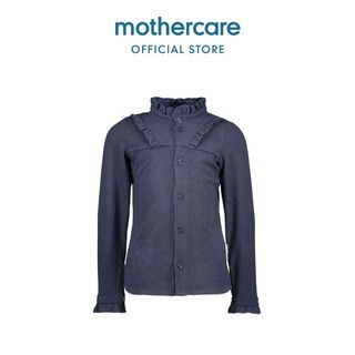 Mothercare B. Nosy Girls Rib Blouse With Ruffle - Atasan Anak Perempuan (Biru)