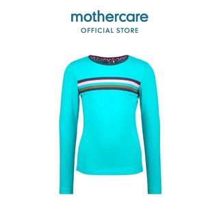 Mothercare B. Nosy Girls Shirt With Rib On Chest - Kaos Anak Perempuan (Biru)