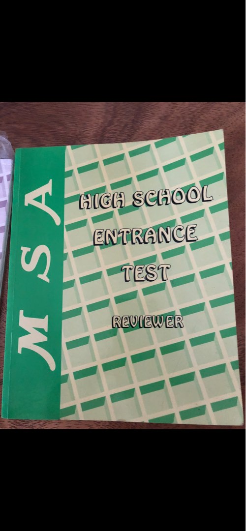 MSA high School entrance test reviewer, Hobbies & Toys, Books
