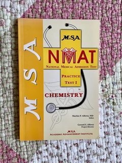 MSA NMAT Practice Test I Chemistry