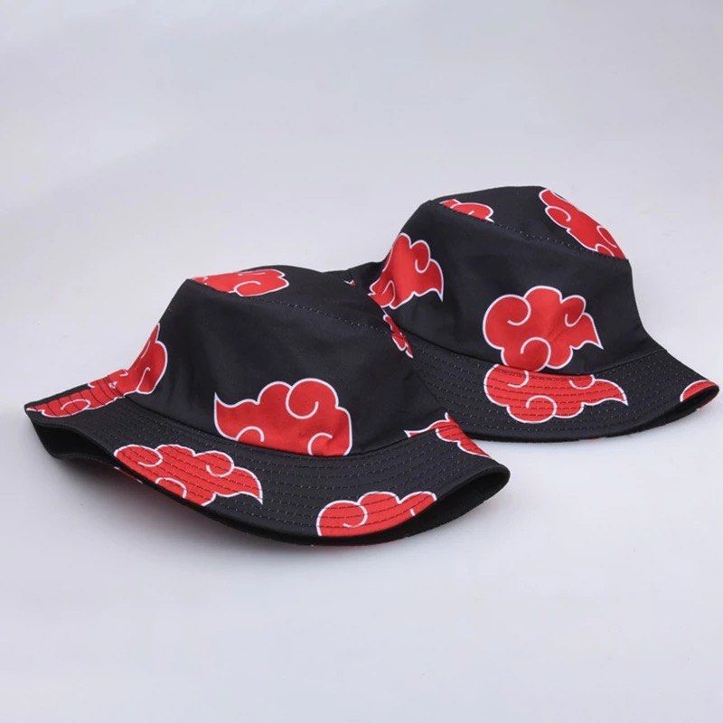 Naruto Akatsuki Bucket Hat Men S Fashion Watches Accessories Caps Hats On Carousell