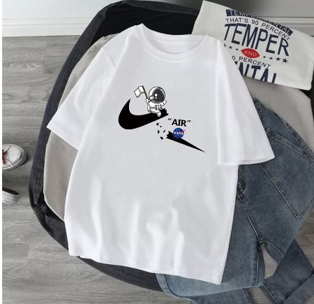 NASA x Nike Air Astronaut Inspired Parody T shirt Printed
