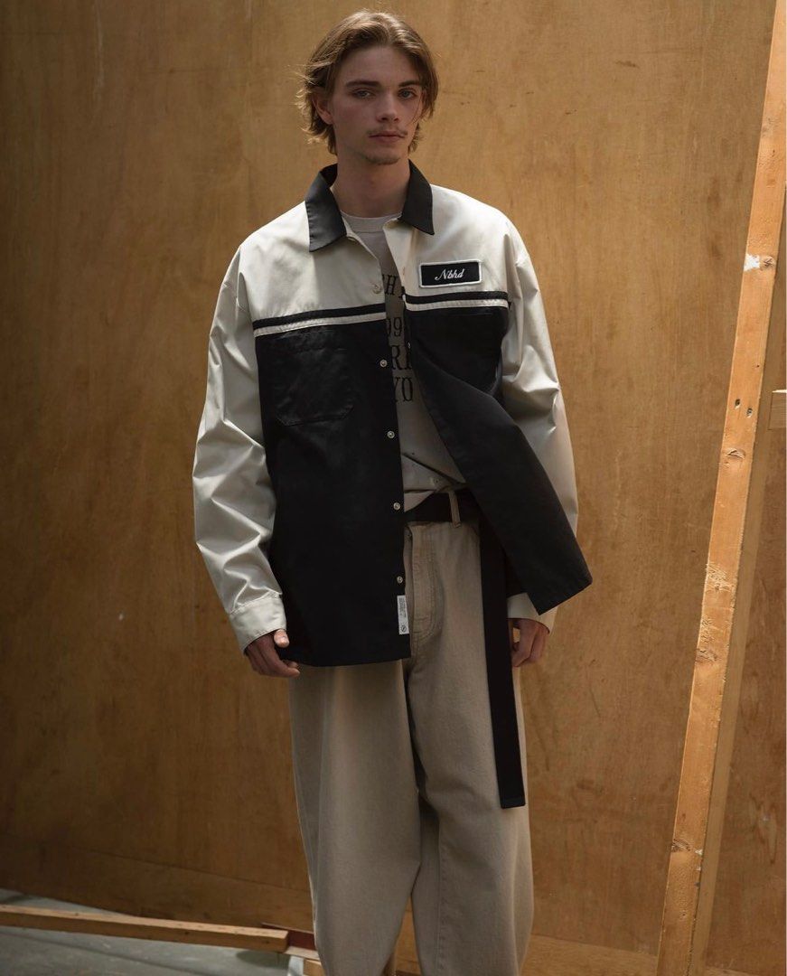 NBHD TWO TONE WORK SHIRT LS, Men 